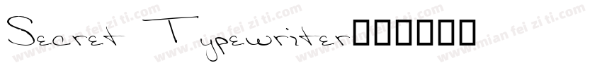 Secret Typewriter字体转换